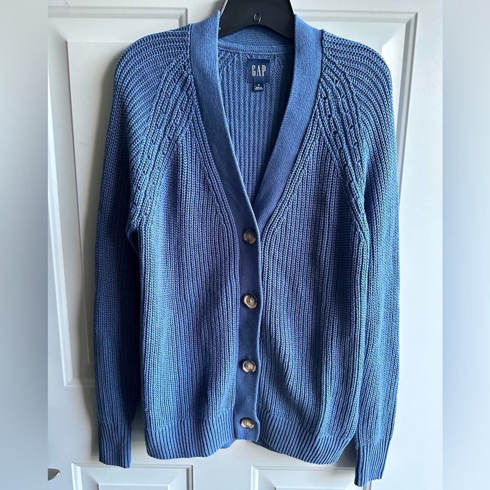 Gap Blue Cardigan 100% Cotton